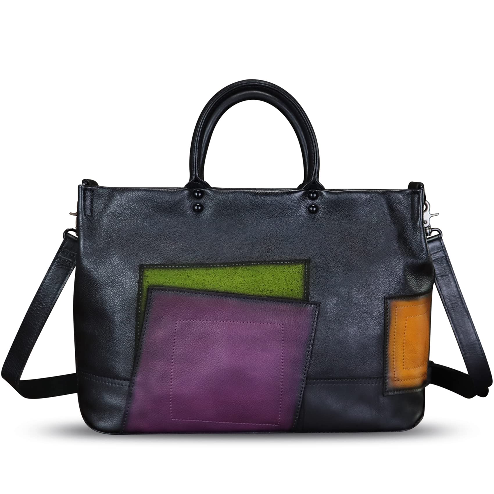 Genuine Leather Satchel for Women Leather Work Tote Bag Handbag Top Handle Bags Handmade Crossbody Handbag Purse