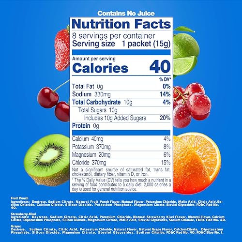 Miniatura 6 de Electrolit Paquetes de electrolitos en polvo, paquete variado de 8 unidades y paquete de 8 unidades de uva