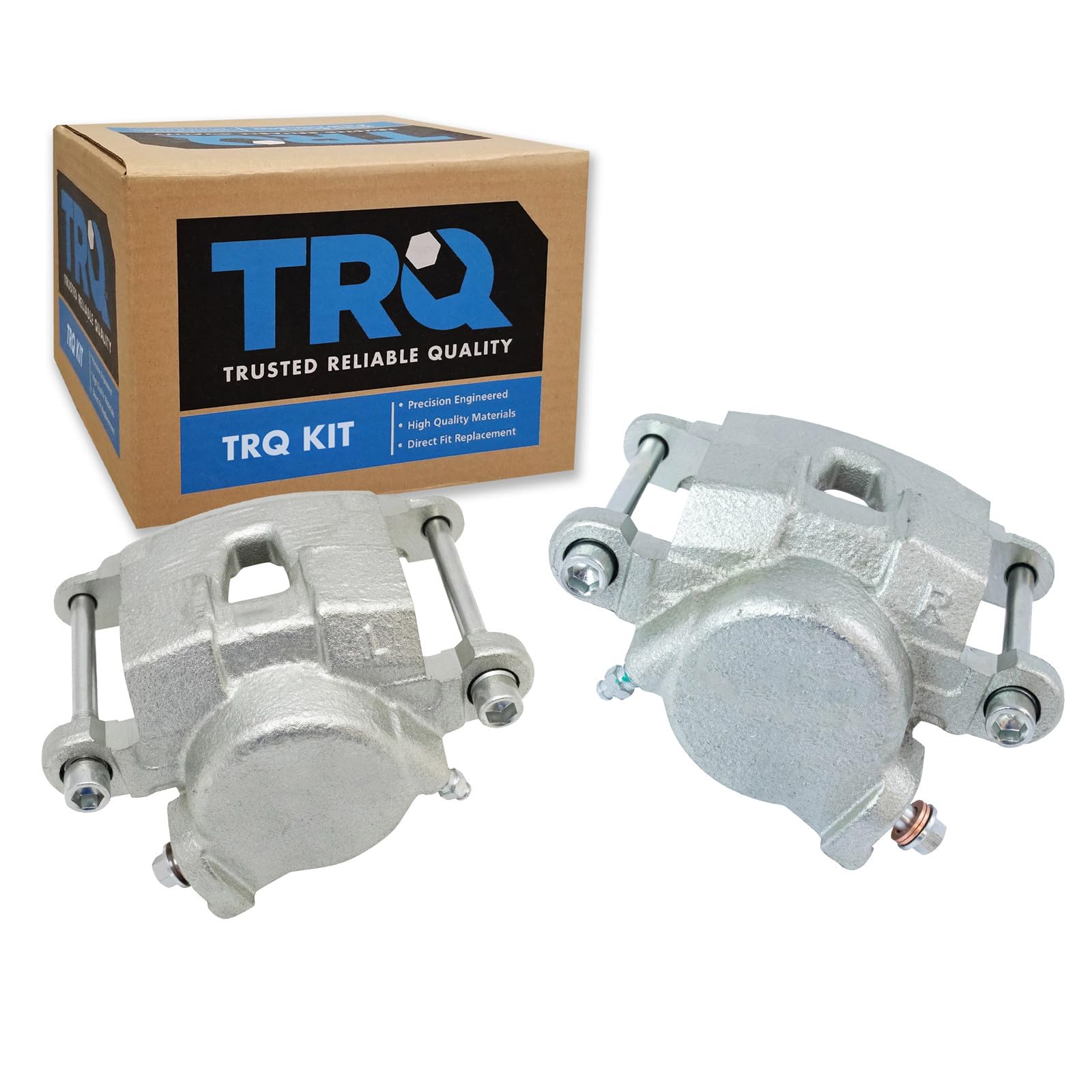 TRQ Front Brake Caliper Set Compatible with 78-87 Buick 78-03 Chevrolet GMC 96-00 Isuzu 78-88 Oldsmobile 78-92 Pontiac