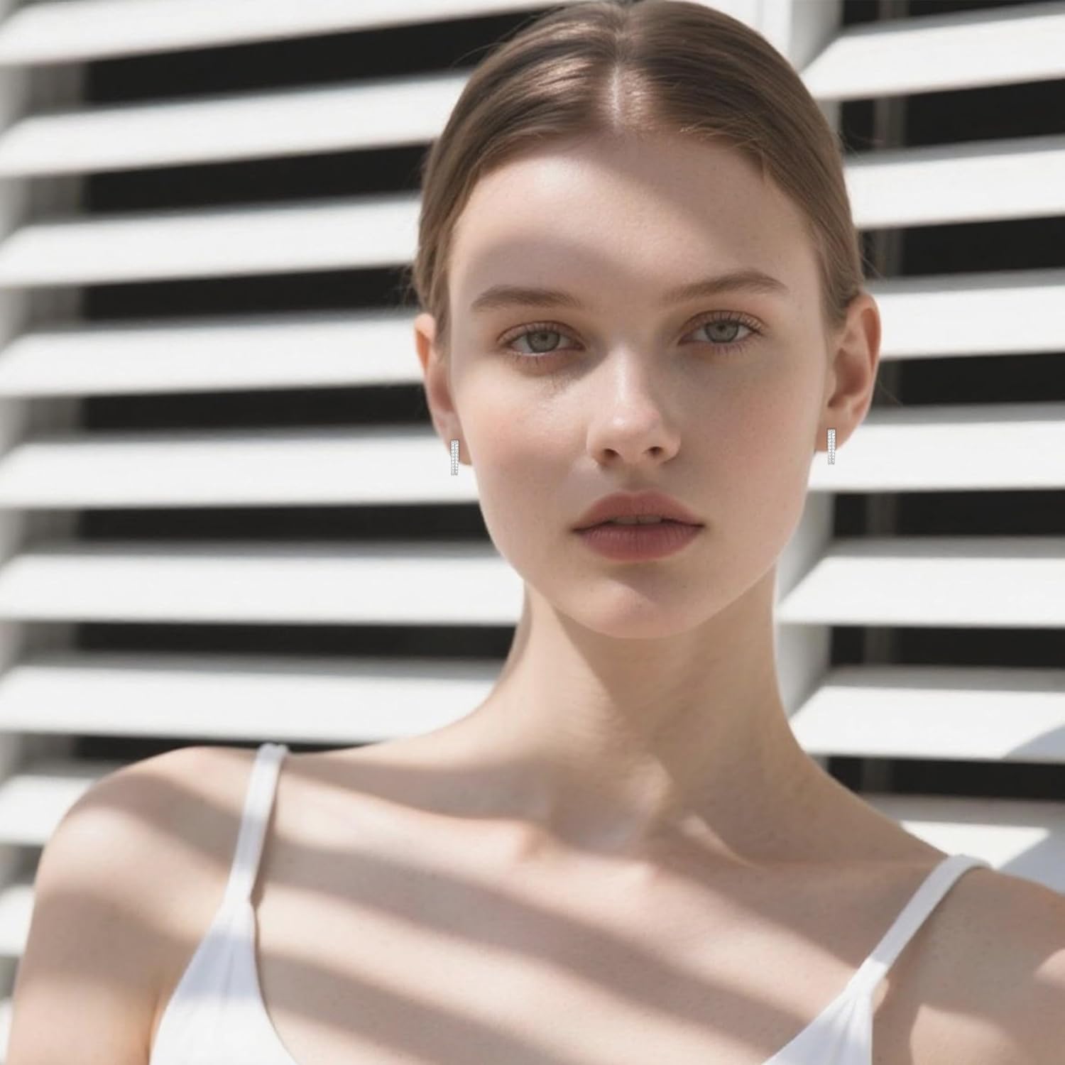 0.44 Carat LAB Grown Diamond Hoop Earrings in Gold Plated 925 Sterling Silver Jewelry Gift for Women, E-F Color, VVS1-VS1 Clarity - Image 5