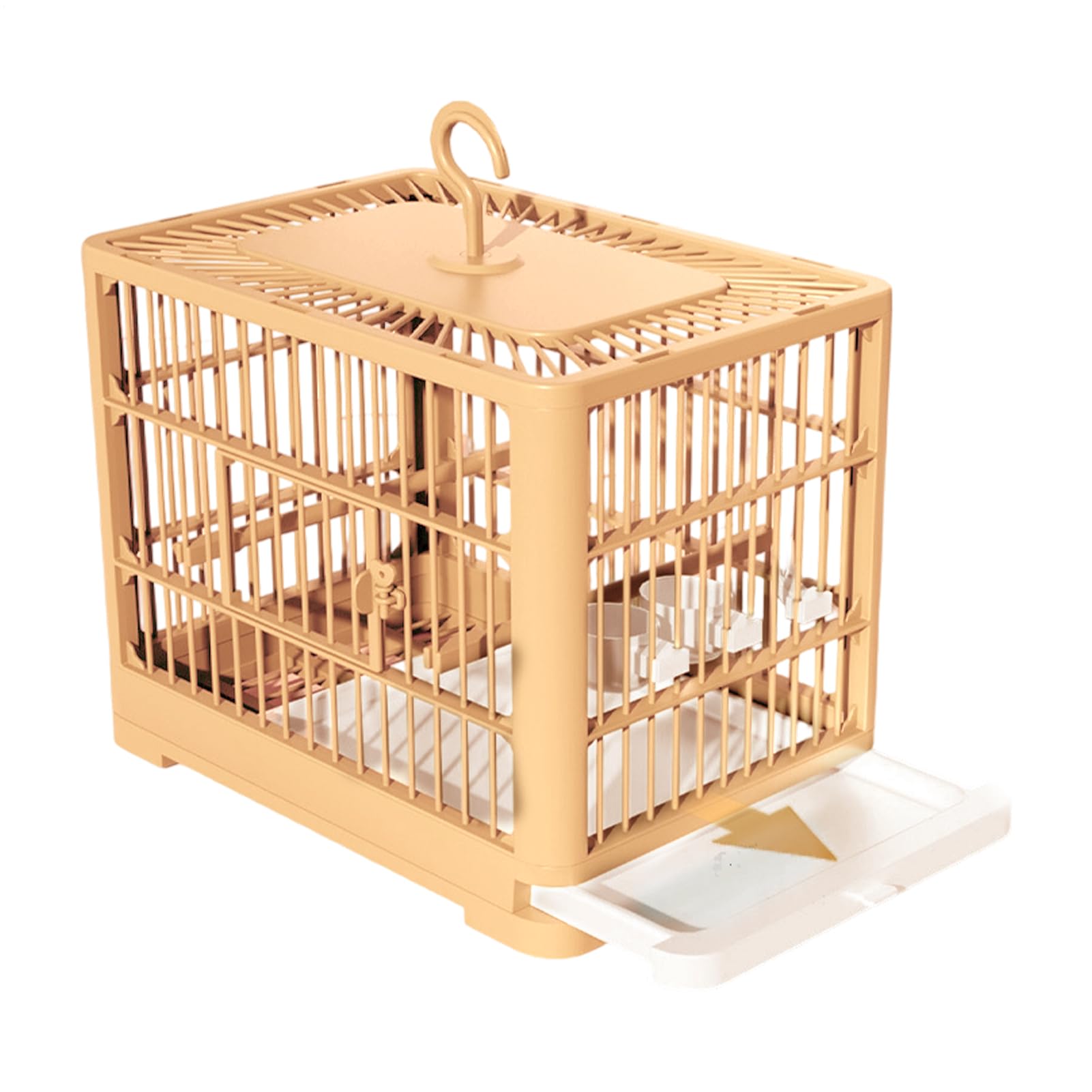 Grande cage d'oiseau pliable avec plateau de tirage pour perruche