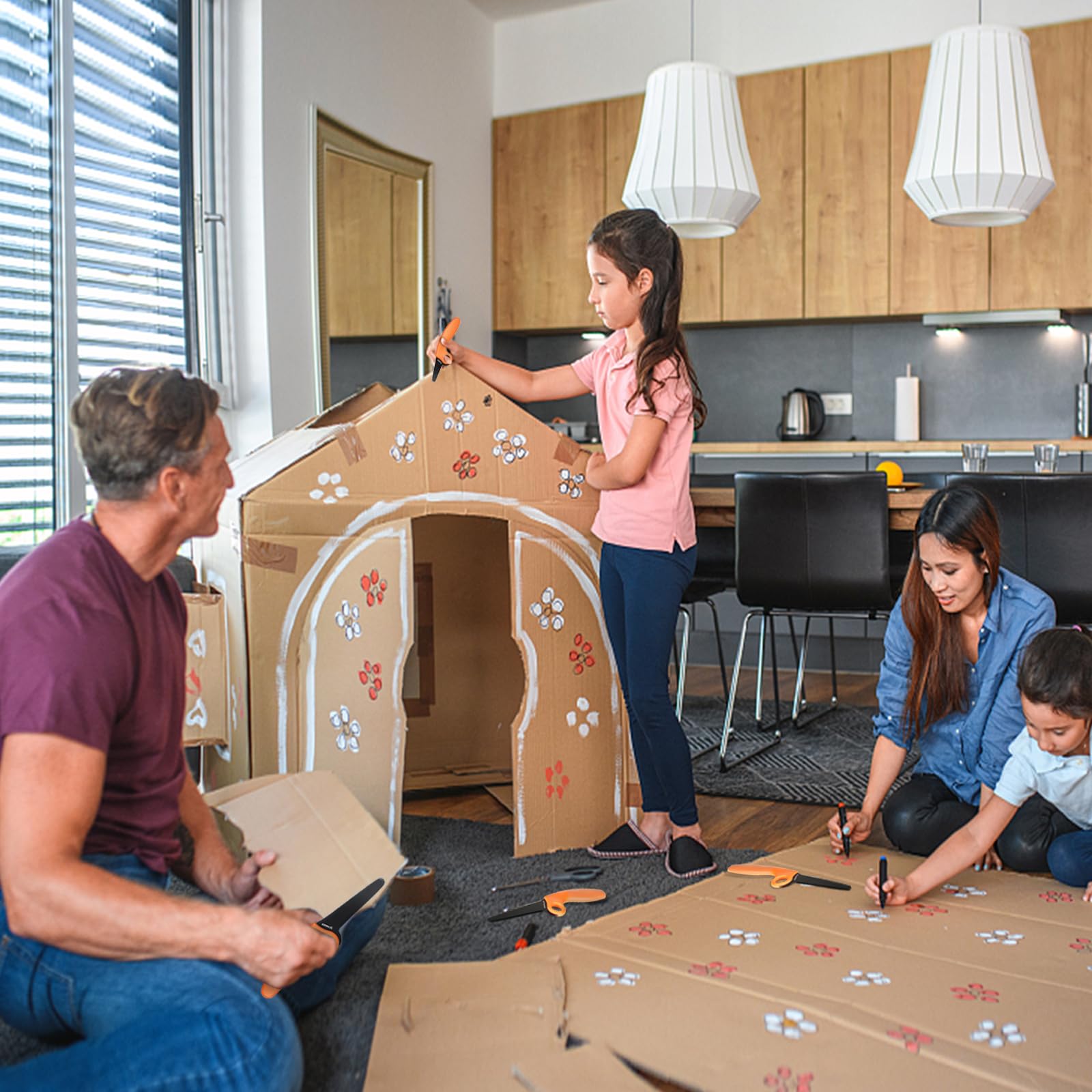 Kit de Herramientas para construcción en cartón para niños, Conjunto de 2 Piezas.
