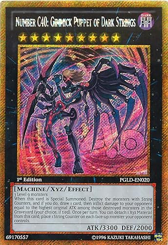YU-GI-OH! - Número C40 Gimmick Puppet of Dark Strings (PGLD-EN020) - Oro Premium - 1 Edición - Gold Secret Rare