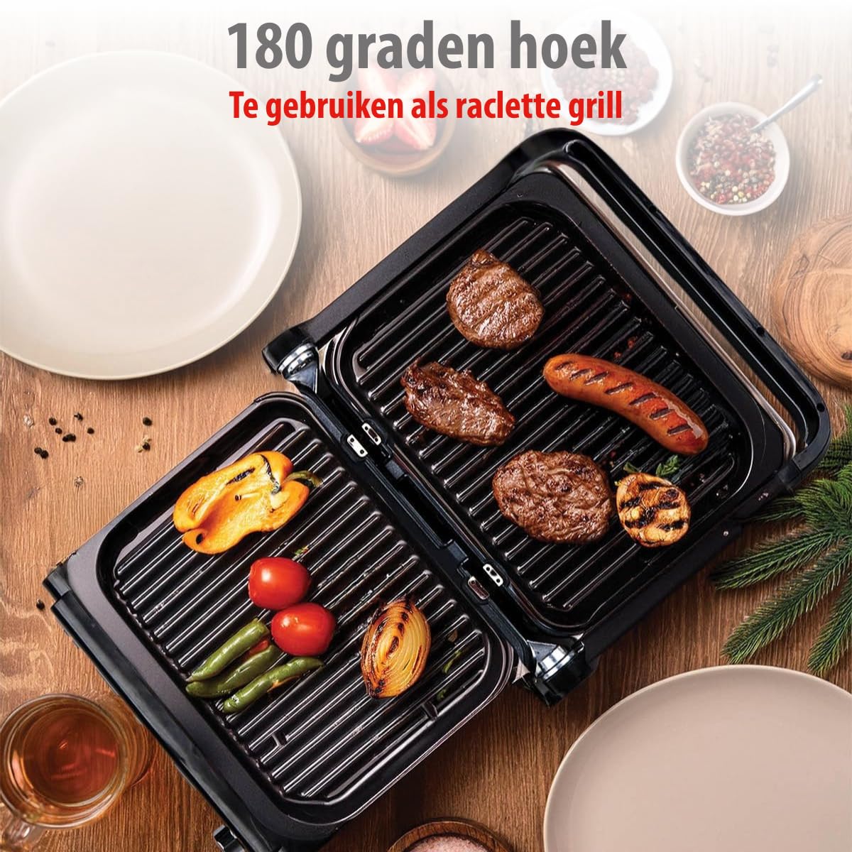 alpina Contact grill - Optigrill 2100WW - Sandwich Maker - Panini Grill