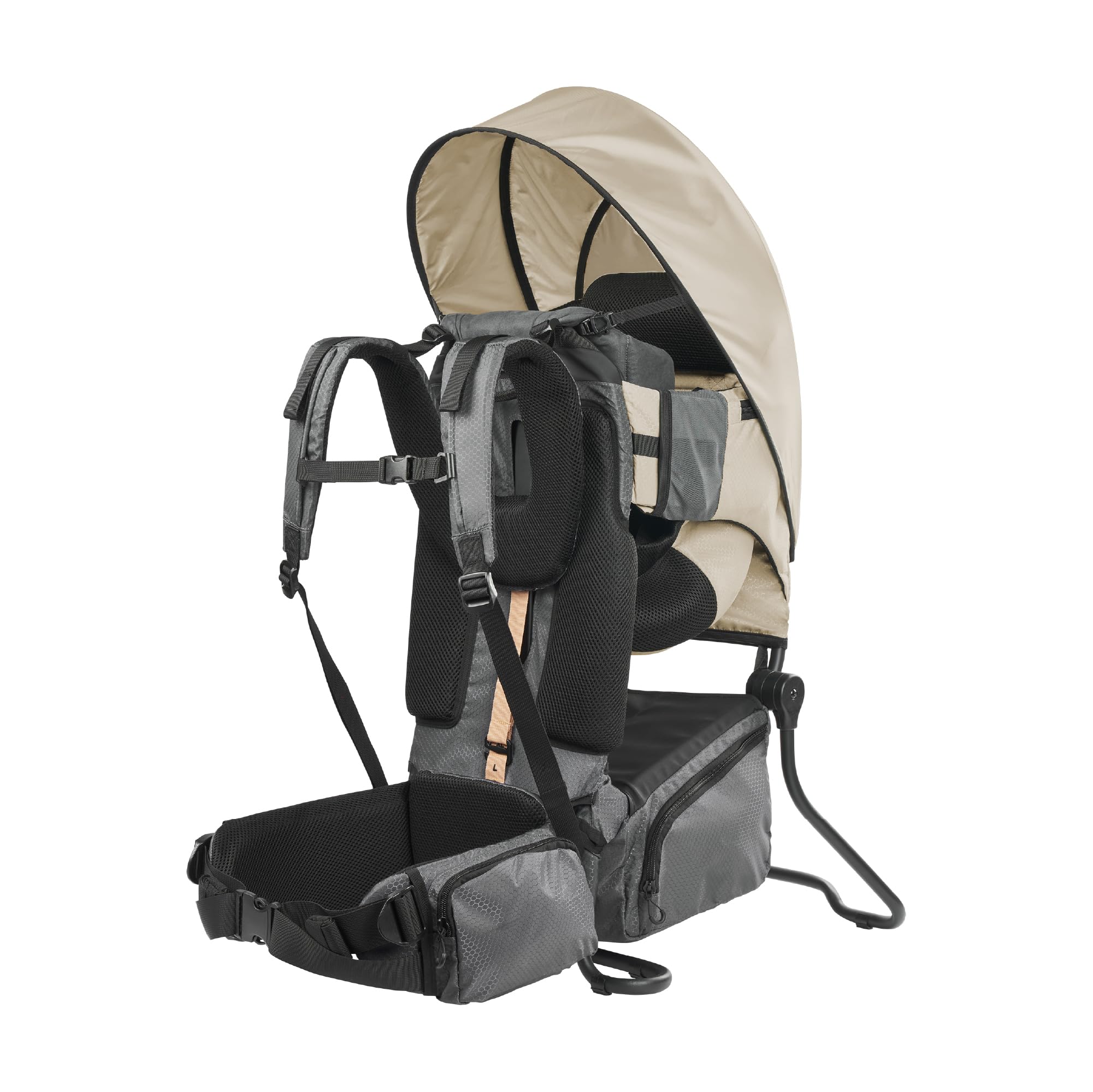 Babymoov Porte-bébé randonnée Moov&Hike + - Sac à Dos Confortable & Réglable - Siège Ajustable - Housse de Pluie, Sac à Langer 10L Inclus - Confort Enfant & Parent - Garanti à Vie