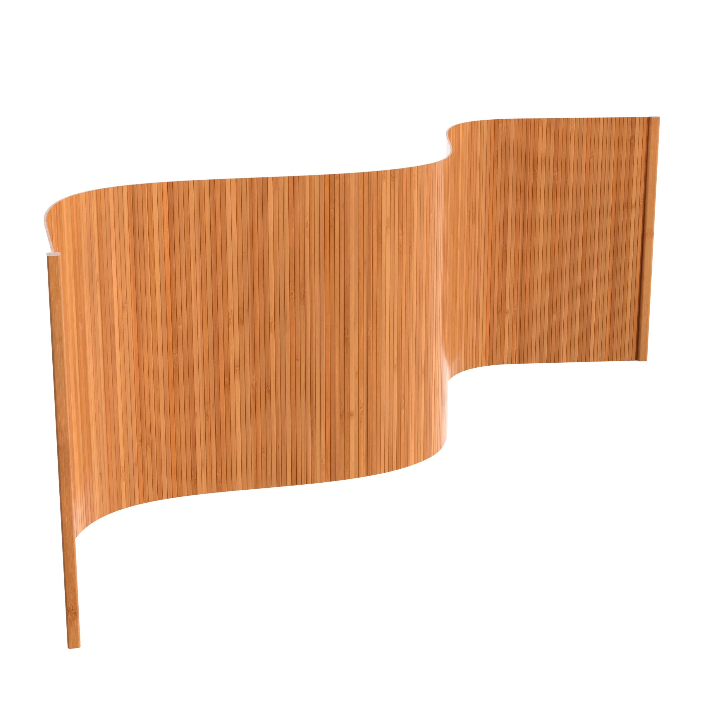 Amazon.com: Red Lantern 2 ft. Short Bamboo Wave Screen - Natural
