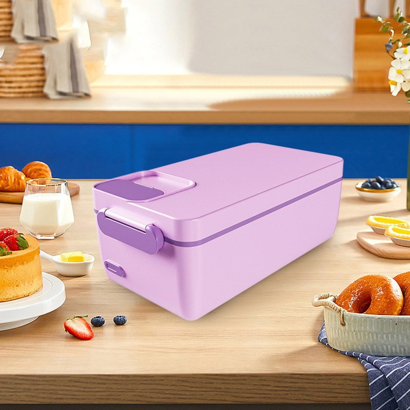 Multifuntional 3200mAh Lunch Case Warming Lunch Box 304Stainless Steel Food Box Adatto per Ufficio Lavoratore