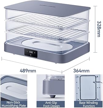 Multi Purpose Double Layer Yogurt Bread Fermentation Machine, Pizza Dough Fermentation Kit, Baking Temperature Control Fermentation Box, 24 Hour Timer