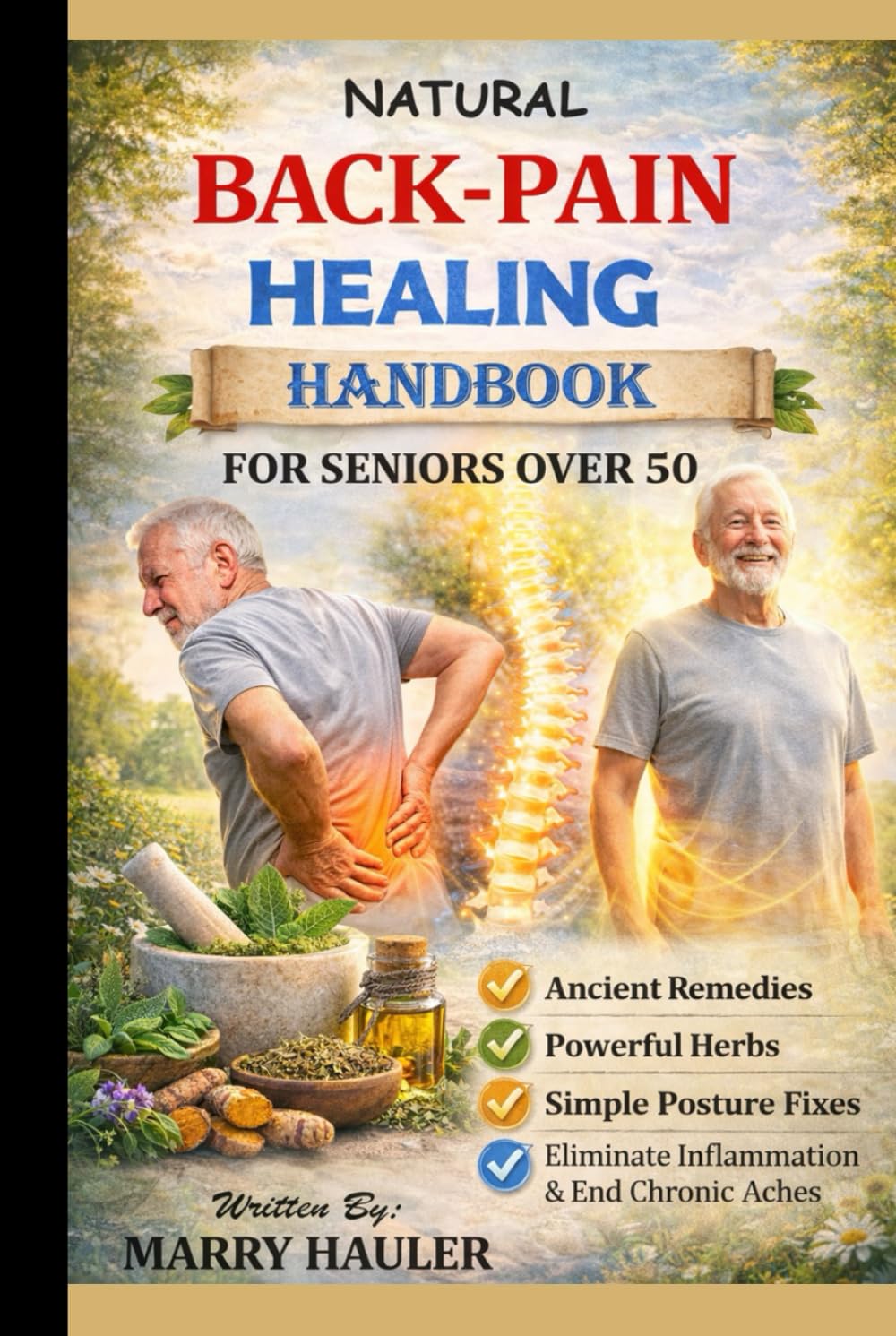 THE NATURAL BACK-PAIN HEALING HANDBOOK FOR SENIORS OVER 50: Ancient Remedies, Powerful Herbs, and Simple Posture Fixes to Eliminate Inflammation, ... Chronic Body Aches Without Pills or Surgery