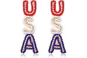 Charming Handcrafted USA Beaded Earrings
