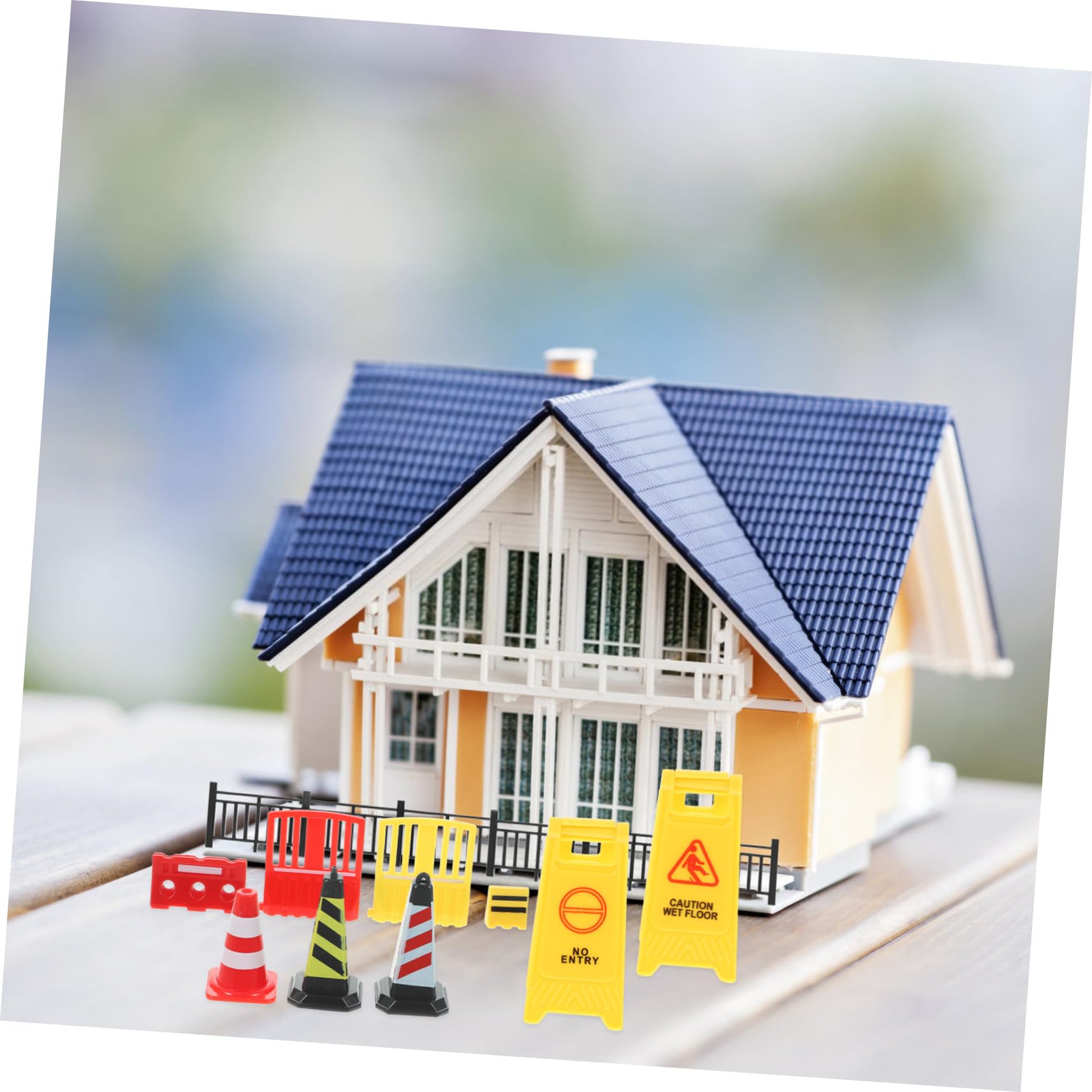 de Panneau de Signalisation Routière Facile à Transporter Ranger Jouet Miniature en Plastique Léger pour la Circulation aux Garçon et Filles