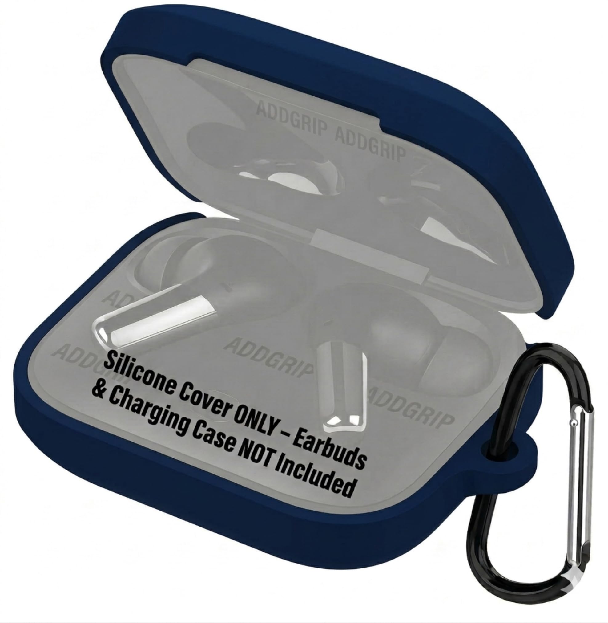 Silicone Protective Cover ONLY Compatible with OnePlus Buds Pro 2/ Buds Pro 2R (2023 Model)/ Buds 2 Charging Case (No Earbuds & Charging Case Included) (Dark Blue)