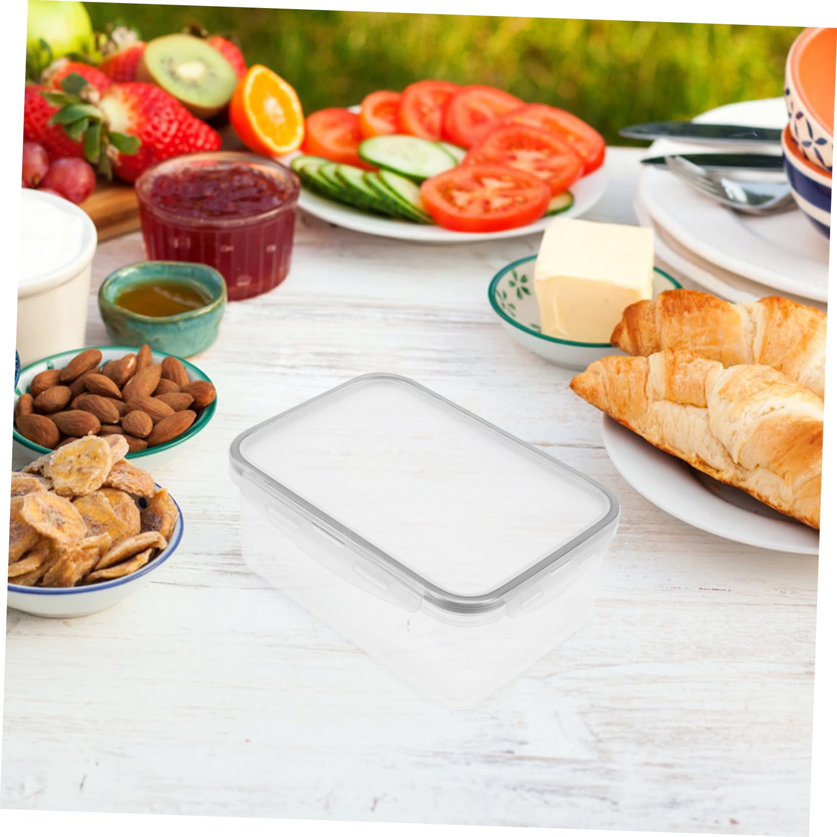 PRETYZOOM 10 Piezas juego de verduras recipientes para aperitivos con tapas contenedor de almacenamiento de cocina refrigerador encargados del almacenamiento de alimentos cajas de verduras