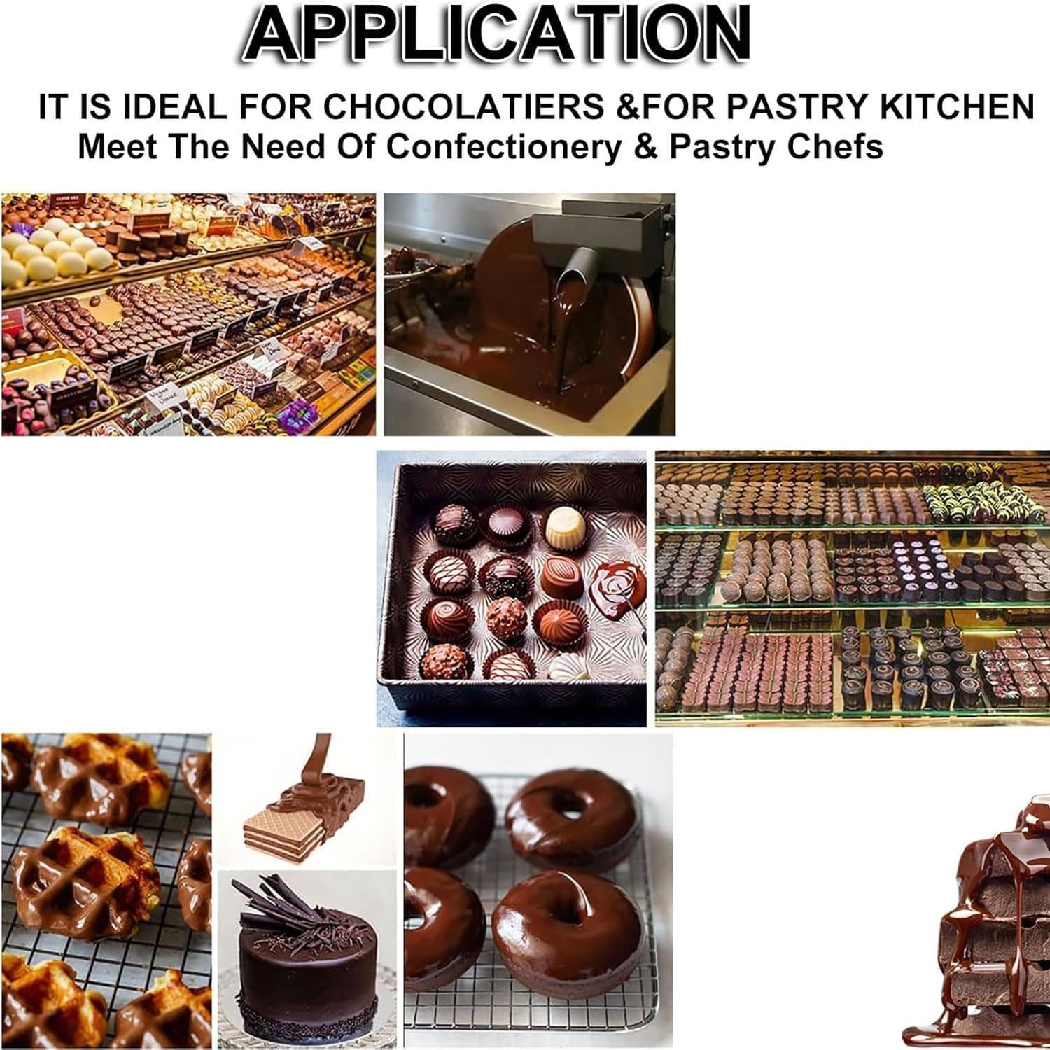 Olla para Calentar Chocolate de 800 W, MáQuina de Templado y Derretido de Chocolate con CalefaccióN EléCtrica, 5-10 Kg/H, para Derretir Chocolate, Caldera Aluminio para Dulces Chocolate