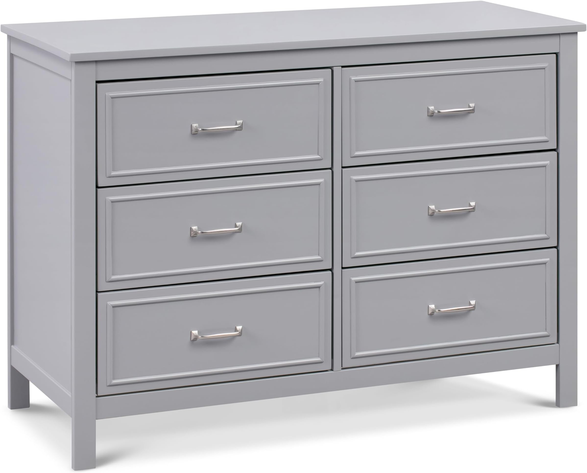 Charlie 6-Drawer Double Dresser in Grey