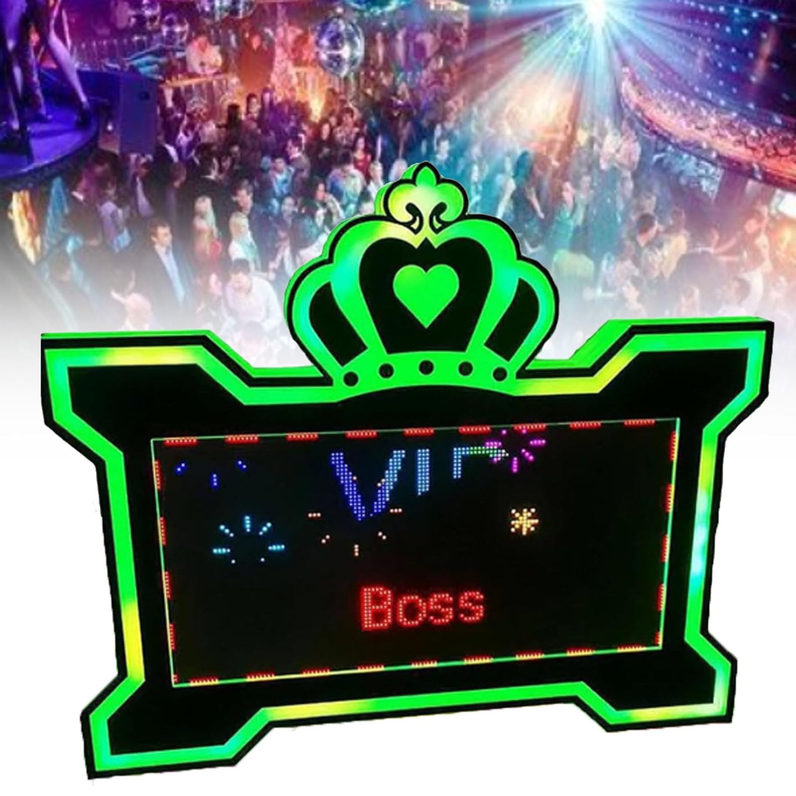 Panneau de service de bouteille VIP lumineux pour l'expérience client en carré privé