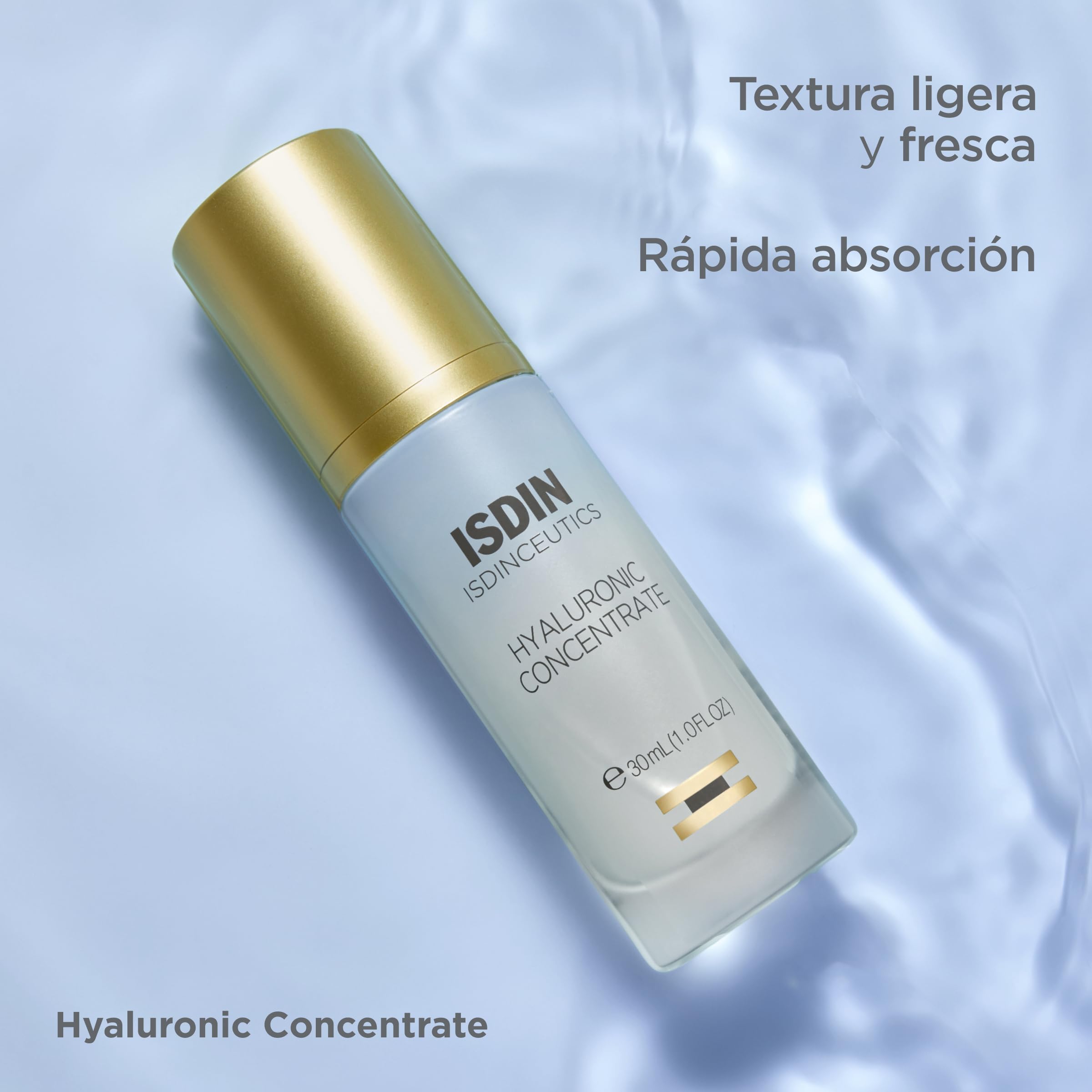 Isdinceutics Hyaluronic Concentrate, Sérum Facial Ligero y Ultrahidratante, con Ácido Hialurónico - 30ml