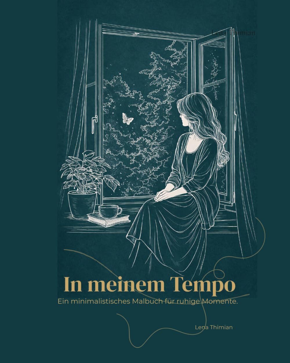 In meinem Tempo: Ein minimalistisches Malbuch für ruhige Momente.