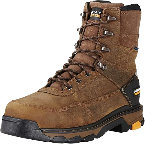 Ariat Botas de trabajo Intrepid de 8 pulgadas con punta compuesta impermeable para hombre