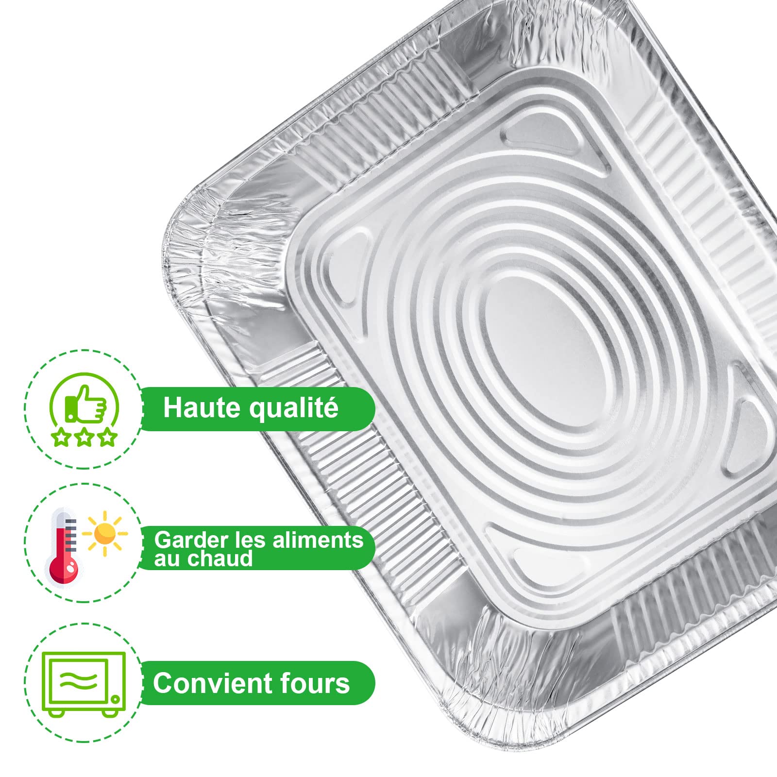 BAYINBROOK 30 Stück Aluschalen Grillschalen Aluminium, Einwegschalen