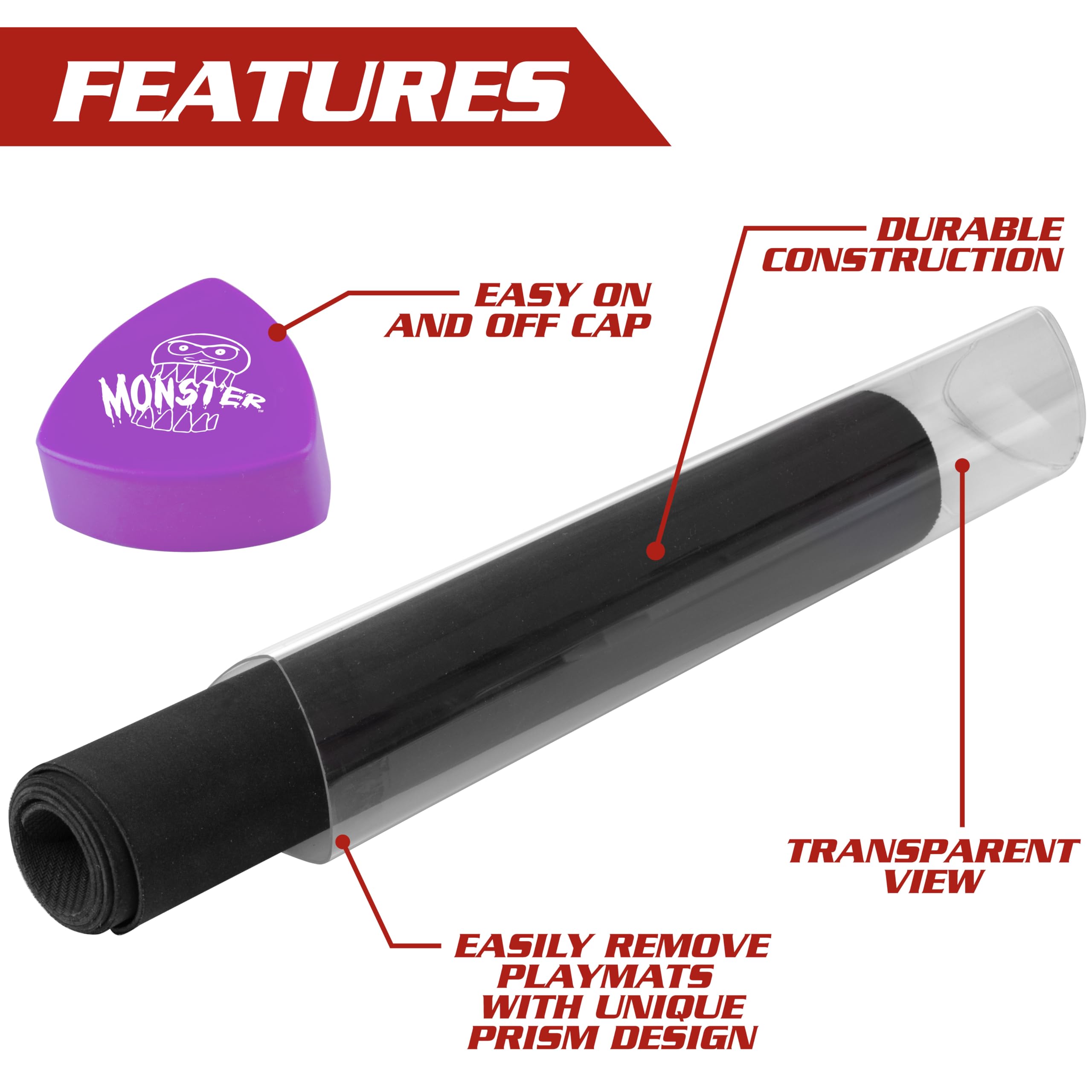 Amazon.com: The Original Monster Prism Playmat Tube (Purple)-Easy