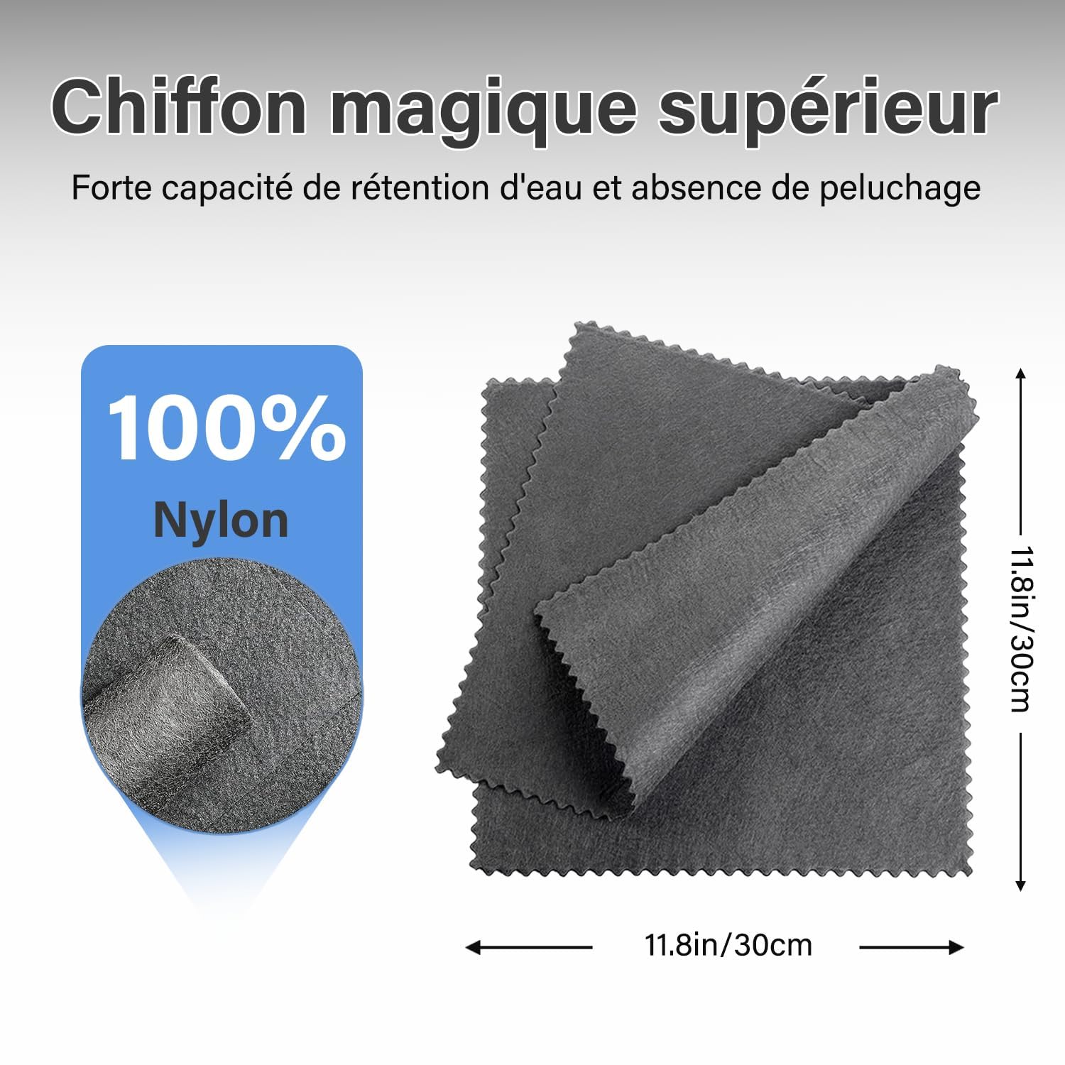 Chiffon De Nettoyage Magique épaissi,15 Pcs Serviettes En Microfibre Tout Usage,Chiffon De Nettoyage Magique Pour Verre,Chiffons Nettoyage Sans Traces,pour Cuisines,Verre,Voitures Et Fenêtres(20*25cm