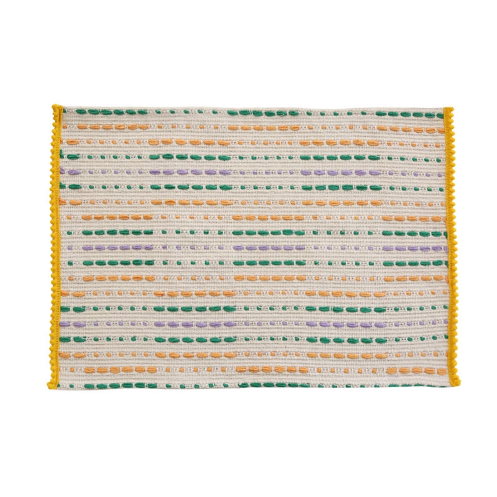 Manteles individuales de tela resistente al calor, diseño de líneas, rectangular, estilo 1, 32 x 45 cm, para cocina y hogar, juego de 10 manteles individuales navideños