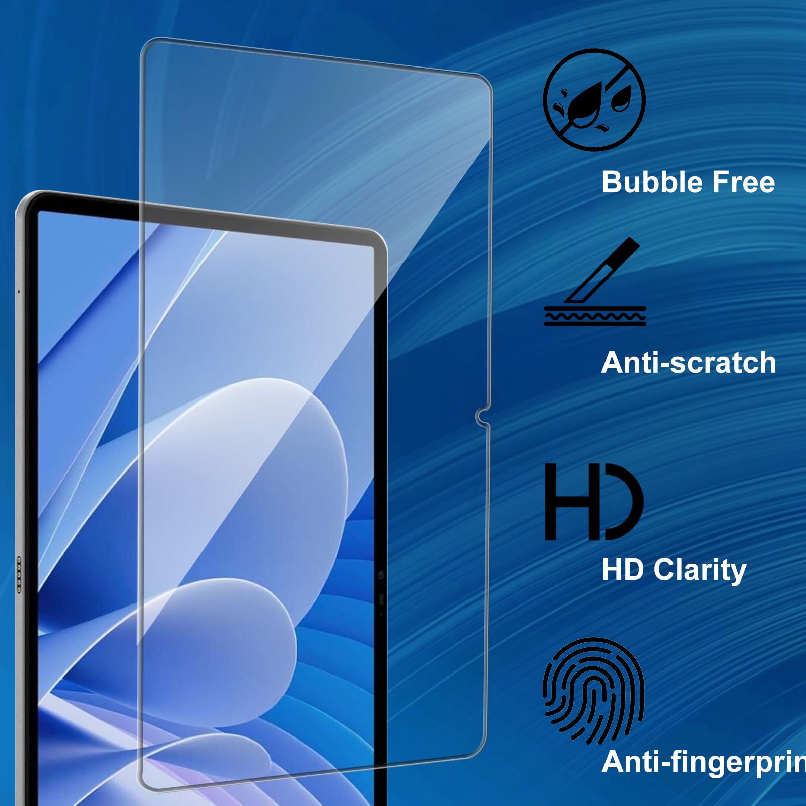 2 Pellicole Protettive Vetro Temperato 9H Per DOOGEE T30 PRO Tablet 11" - Anti Graffi, Anti Impronte