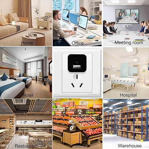 Miniatura 2 de InCliick Cámara oculta WiFi 4K - Cargador USB Cámara espía con resolución Ultra HD, visión remota, detección de movimiento, cámara de niñera para