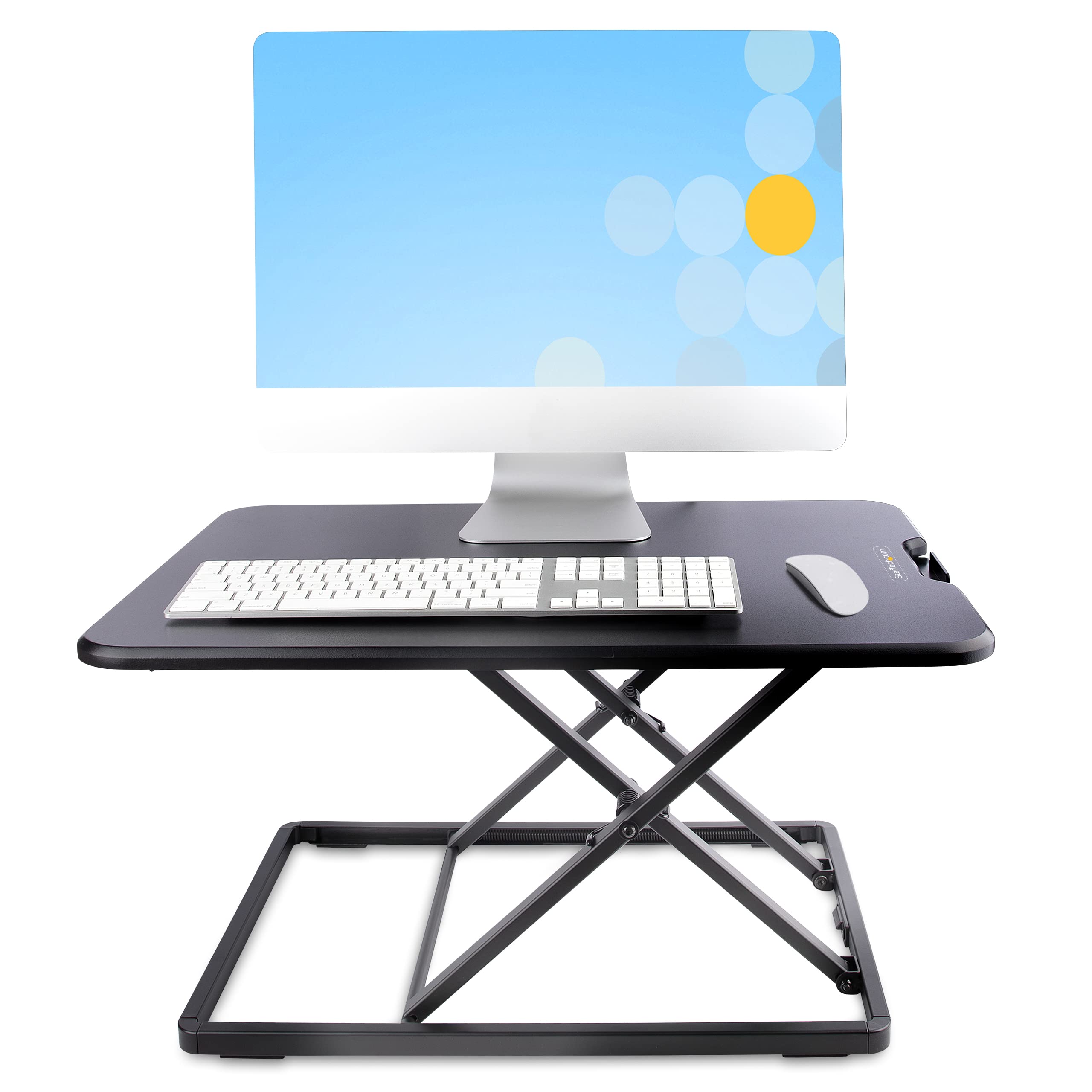 StarTech Stehpult-Aufsatz für Laptop, bis 8kg (LAPTOP-SIT-STAND) | Laptop-Riser, Stehpult-Konverter, Sitz-Steh, Plattform, Ergonomisch