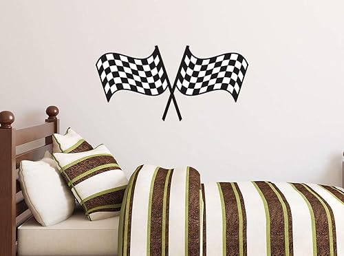 Miniatura 2 de Sunny Decal - Adhesivo decorativo para pared diseño de banderas de cuadros