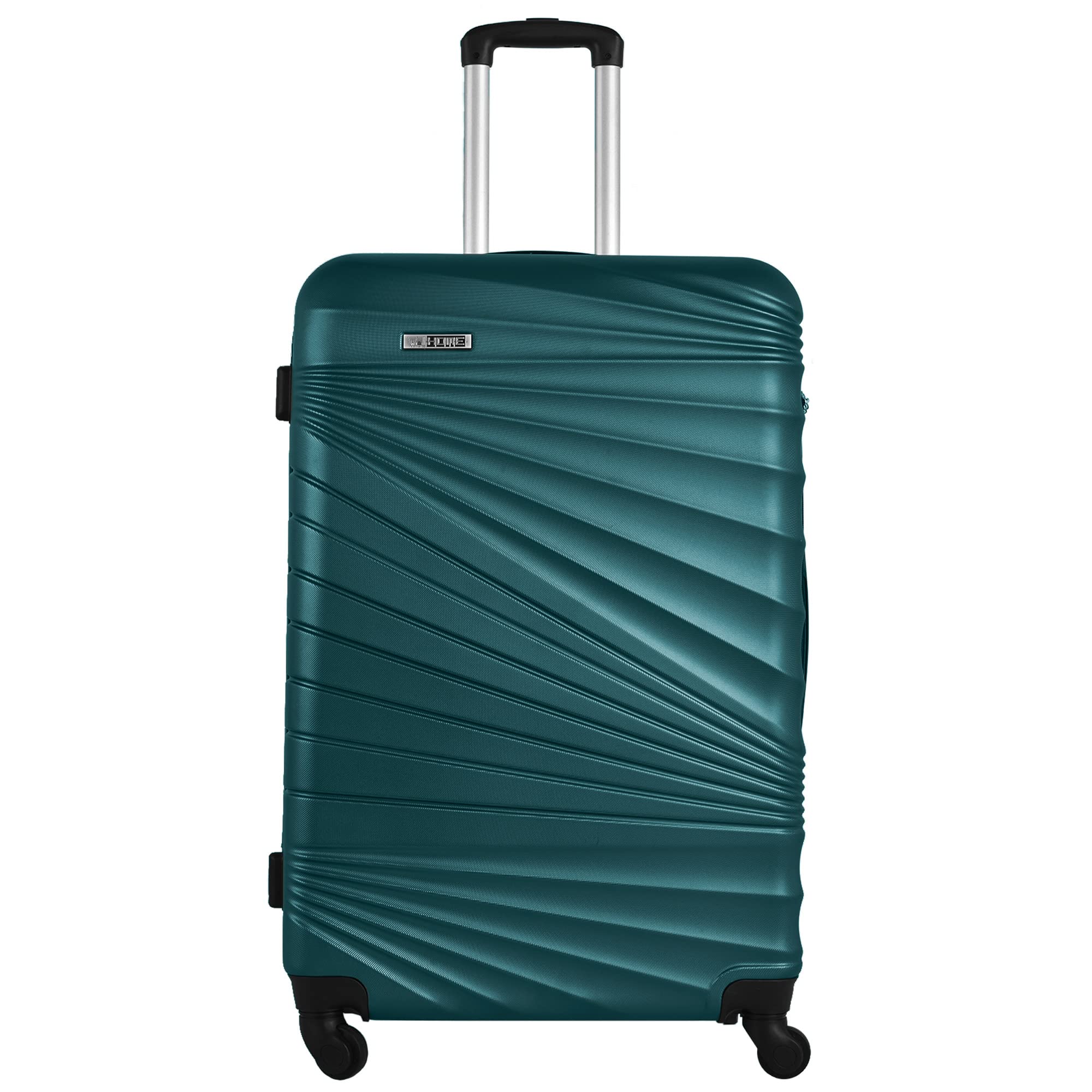 Set di 4 valigie da cabina rigide 56 cm, valigia media 66 cm, valigia grande 76 cm e borsa 23 cm, Verde