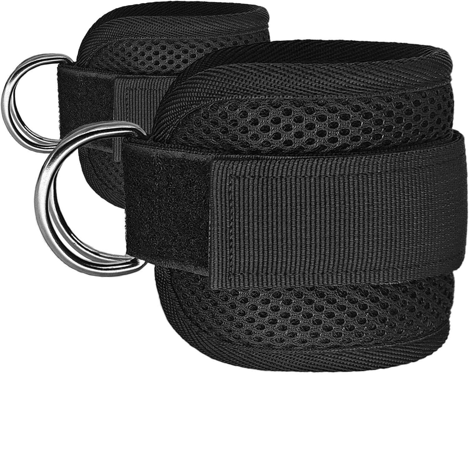 Fitcozi 2Pack Comfortable Ankle Strap for Cable Machine, Fitness Work Out Cuff Attachment for Home & Gym, Booty Workouts Kickbacks, Leg Extensions, Hip Abductors Men Women-picture-11