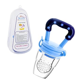 MASTELA� Fruit/Food Feeder/Pacifier/Nibbler with Silicon Mesh in Box Packing (Blue, Pack of 1)