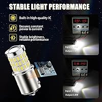 Vista 4 de Bombillas LED, con repuestos proyector para luces traseras de apoyo o de freno, xenón blanco (6500 K) Brightstar Newest 9-30 V Super brillosas