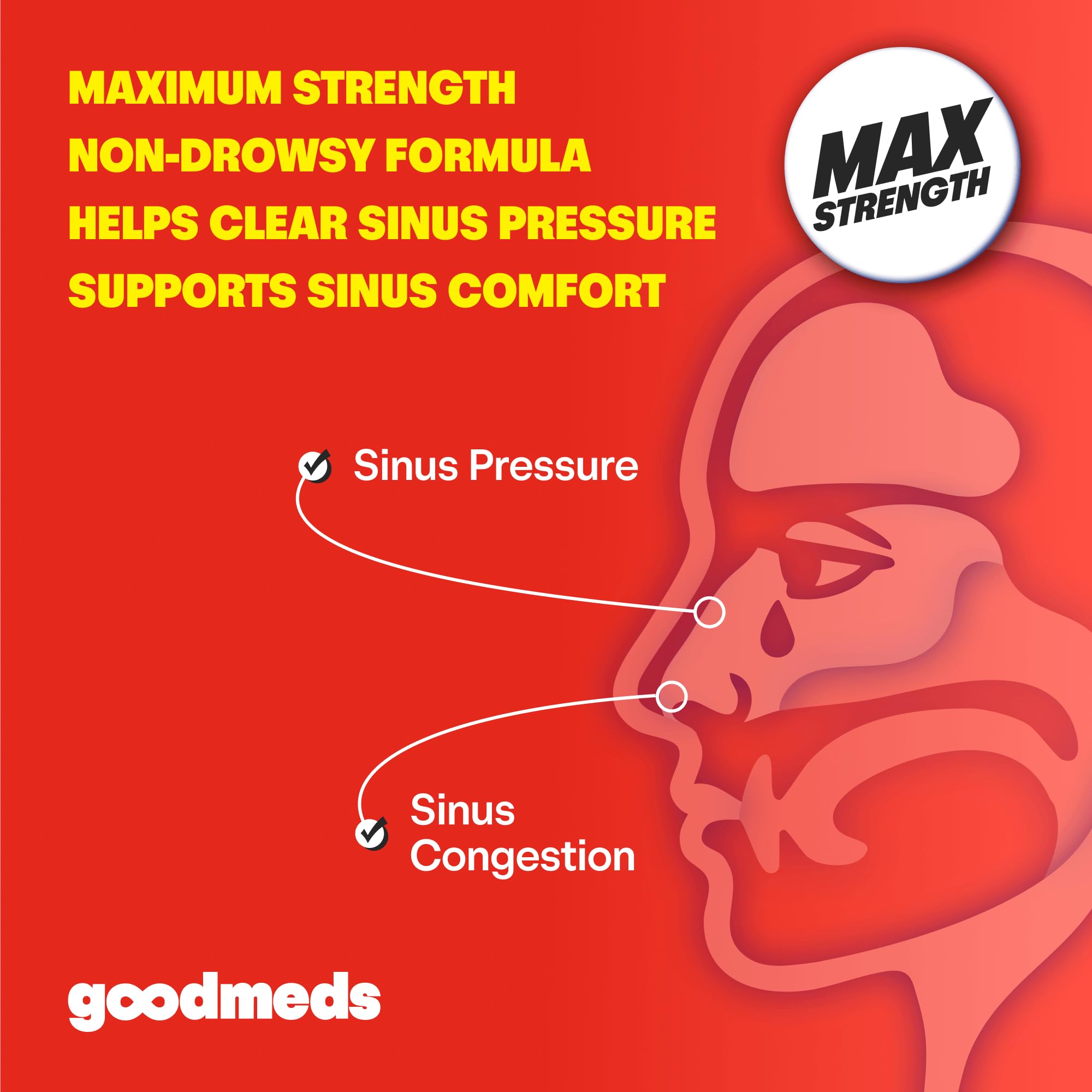 Nasal Decongestant PE Non-Drowsy for Adults | 365 Tablets — Amazon image 3