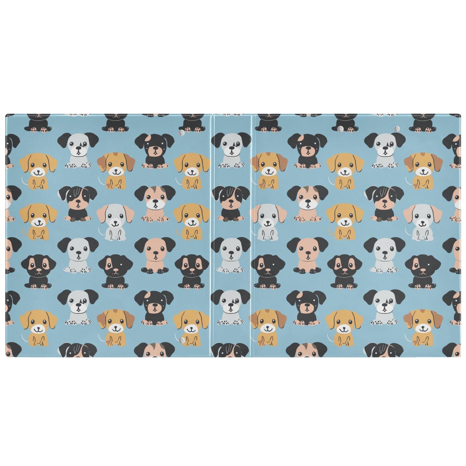 Raccoglitore a 3 anelli con 3 anelli, 3,8 cm, decorativo, con portablocco e 3 tasche trasparenti, contiene 200 fogli di carta formato A4, impermeabile, per scuola, casa, ufficio