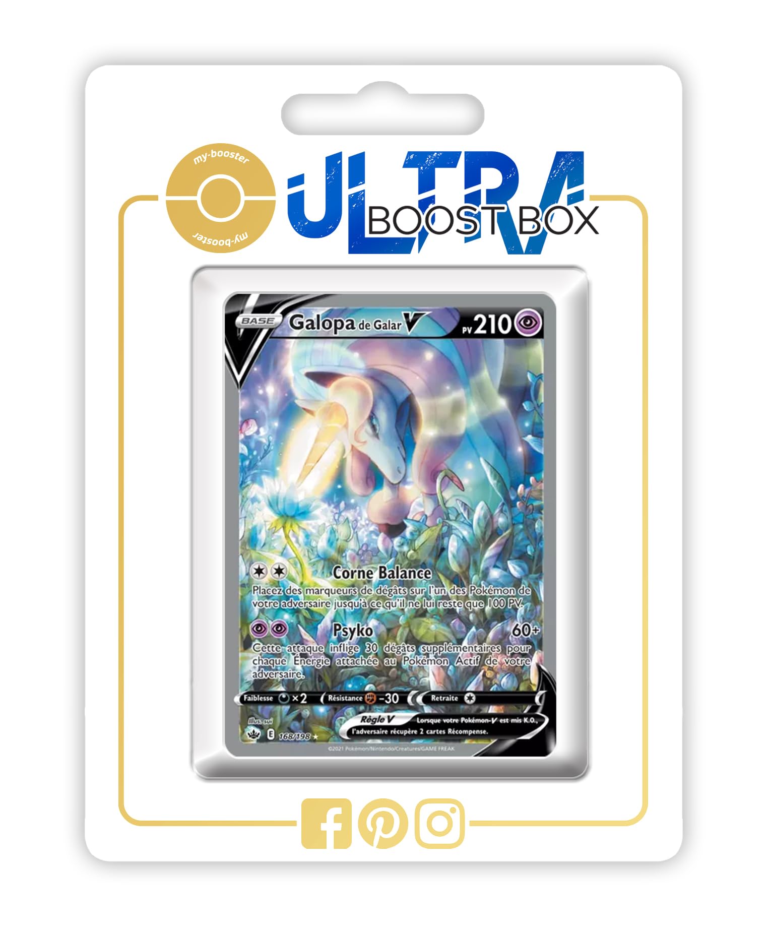 CARTE POKÉMON GALOPA DE GALAR V Alternative - Règne De Glace - 168/198 EUR 200,00 - FR CARTE POKÉMON GALOPA DE GALAR V Alternative - Règne De Glace - 168/198 EUR 200,00 - FR