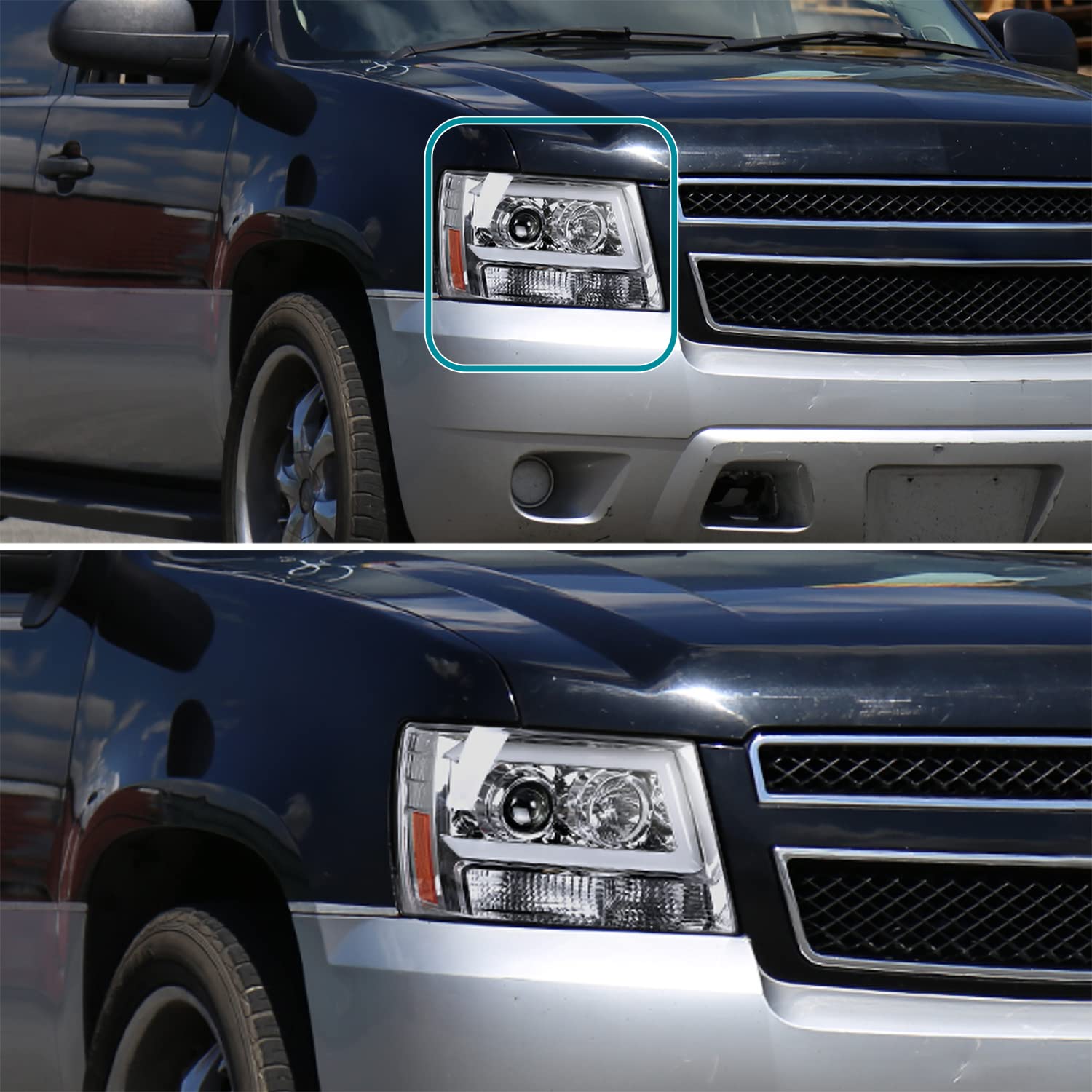 Amazon.co.jp: Spec-D チューニング クローム LED バー プロジェクター