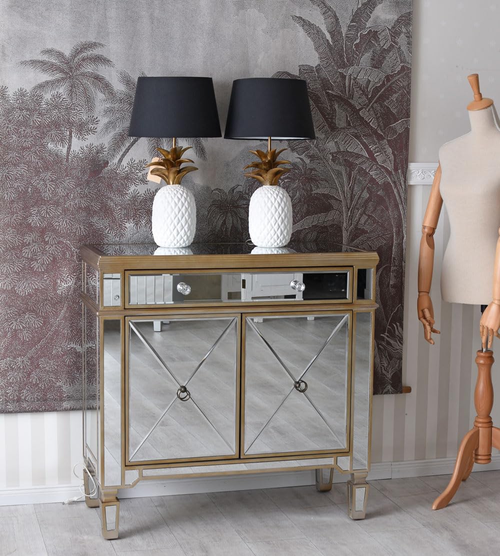 Mobile in vetro a specchio, credenza di lusso in vetro, vic560 Palazzo esclusivo