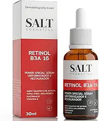 Sérum 3,5% Nano Retinol + 6% Niacinamida + 5,5% Ácido Hialurônico + 1% Vitamina E - Salt Cosmetics