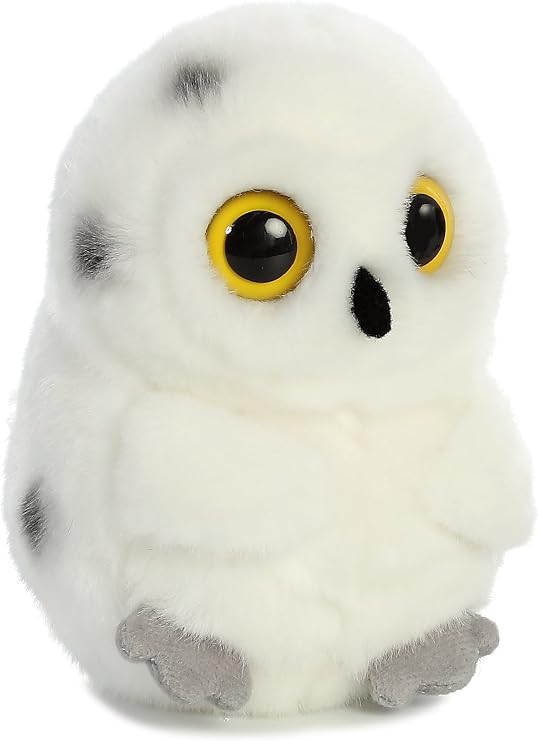 Aurora World Rolly Pet Hoot Owl Plush | Round bean-filled bodies with playful feet-in-the-air posing