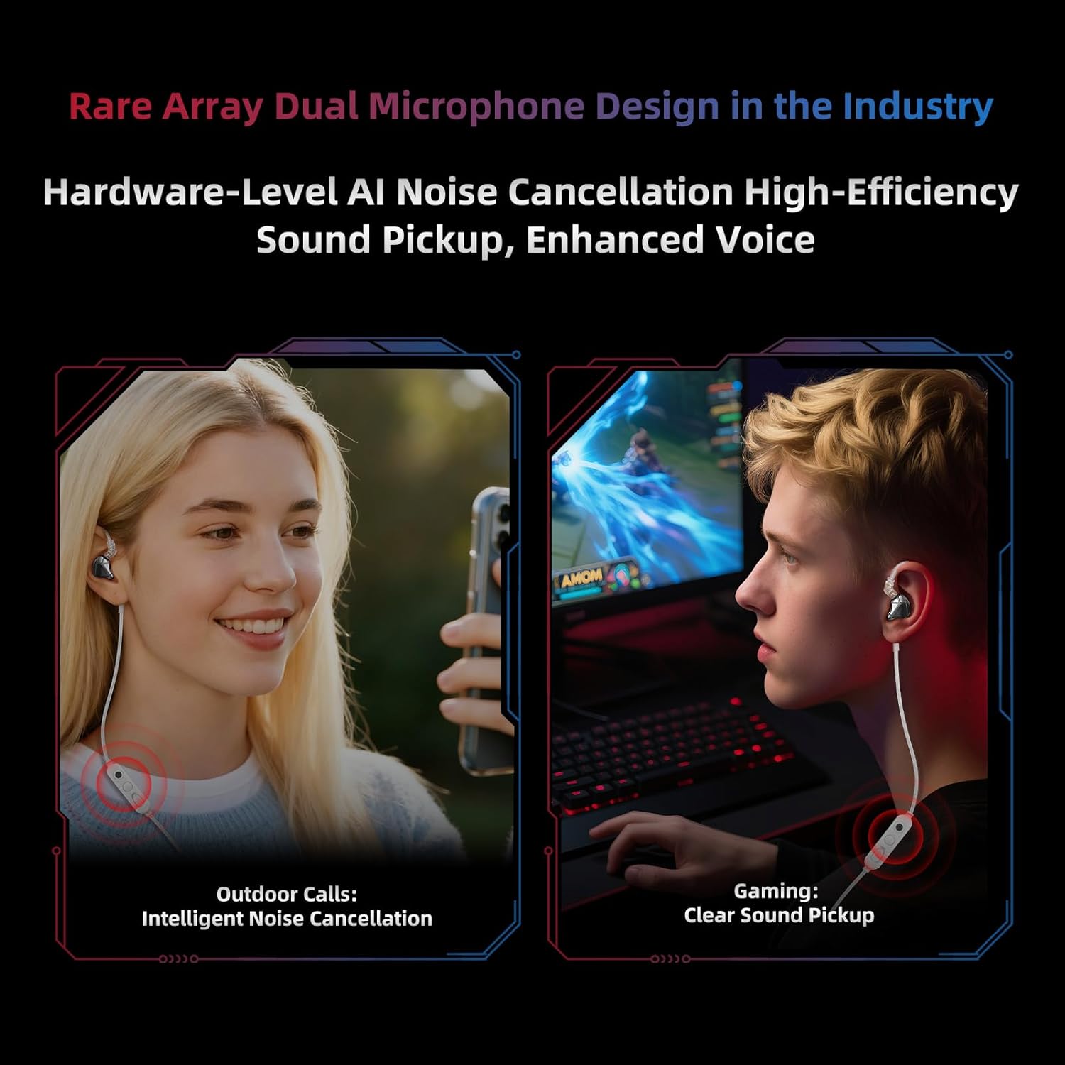KZ Axas Wired Gaming in Ear Monitor, Noise Isolation IEM, Low Distortion Sound & Spatial Audio, Comfort-Fit FPS Co-Tuned Earbuds(3.5mm White No Mic)