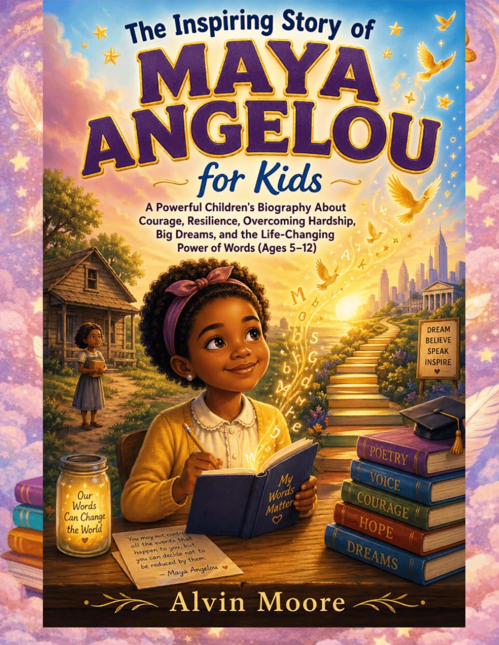 The Inspiring Story of MAYA ANGELOU for kids: A Powerful Children’s Biography About Courage, Resilience, Overcoming Hardship, Big Dreams, and the Life-Changing Power of Words (Ages 5–12)