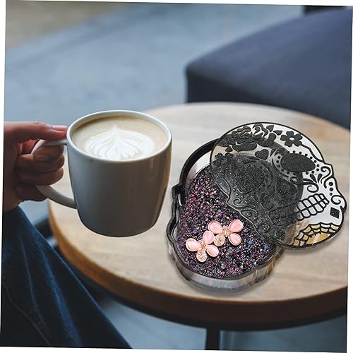 Miniatura 3 de 3pcs Skull Storage Box Halloween Skull Mold Halloween DIY Mold Skull Shape Mold DIY Skull Novelty Skull Container Skull DIY Mold Skull Silicone