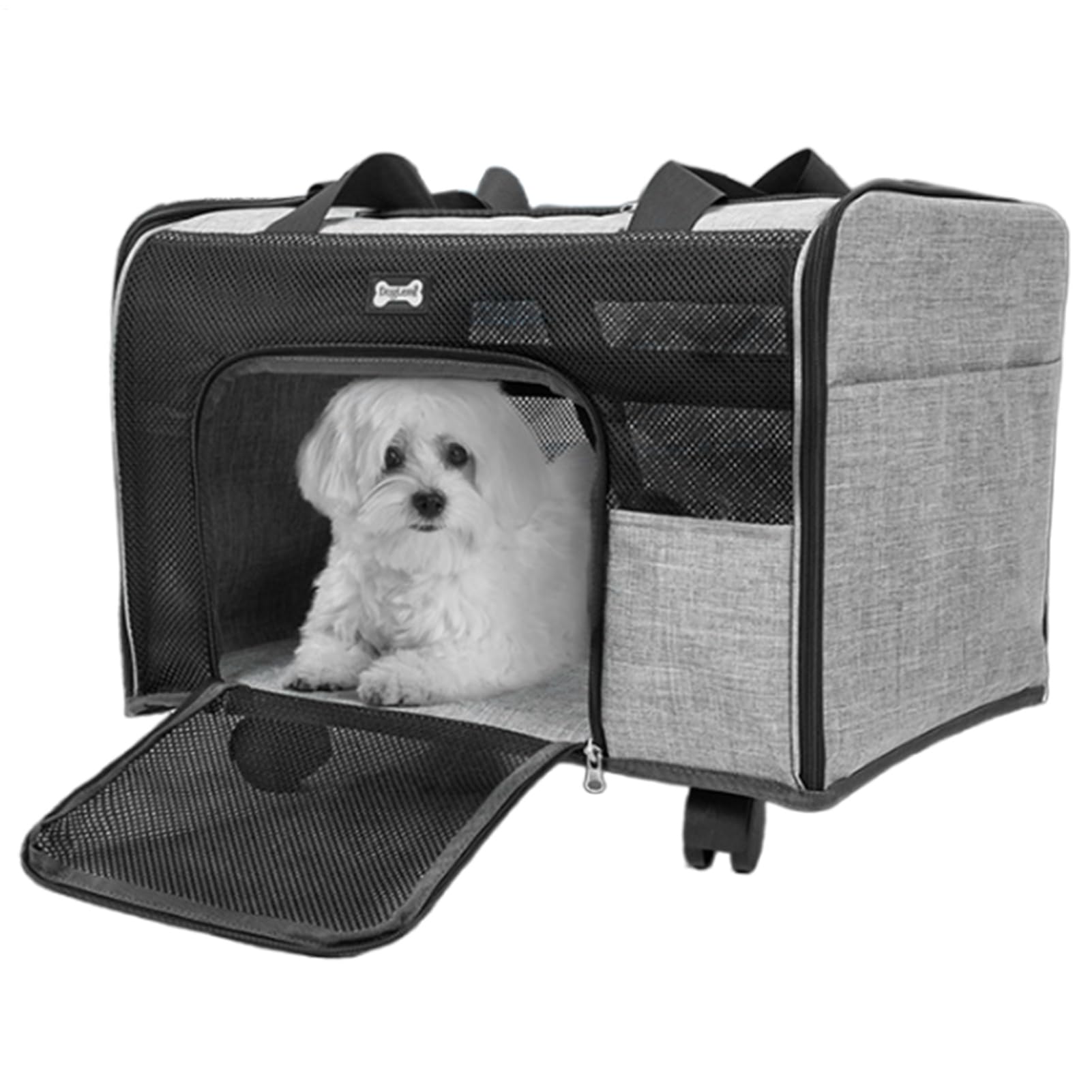 Transportín para Gatos con Ruedas - Transportín para Mascotas con Correa para el Hombro | Transportines para Gatos con Ruedas, Transportines para Mascotas con Ruedas para Viajar, Paseos Diarios,