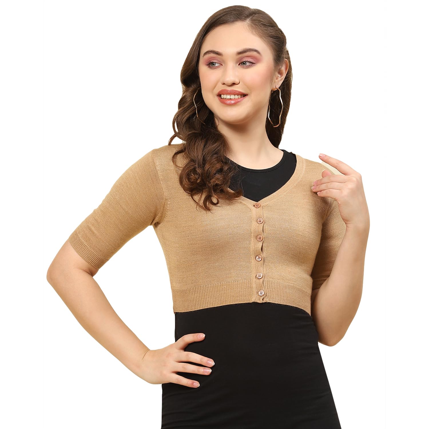monte carlo Women's Solid Regular Fit Blouse-picture-16