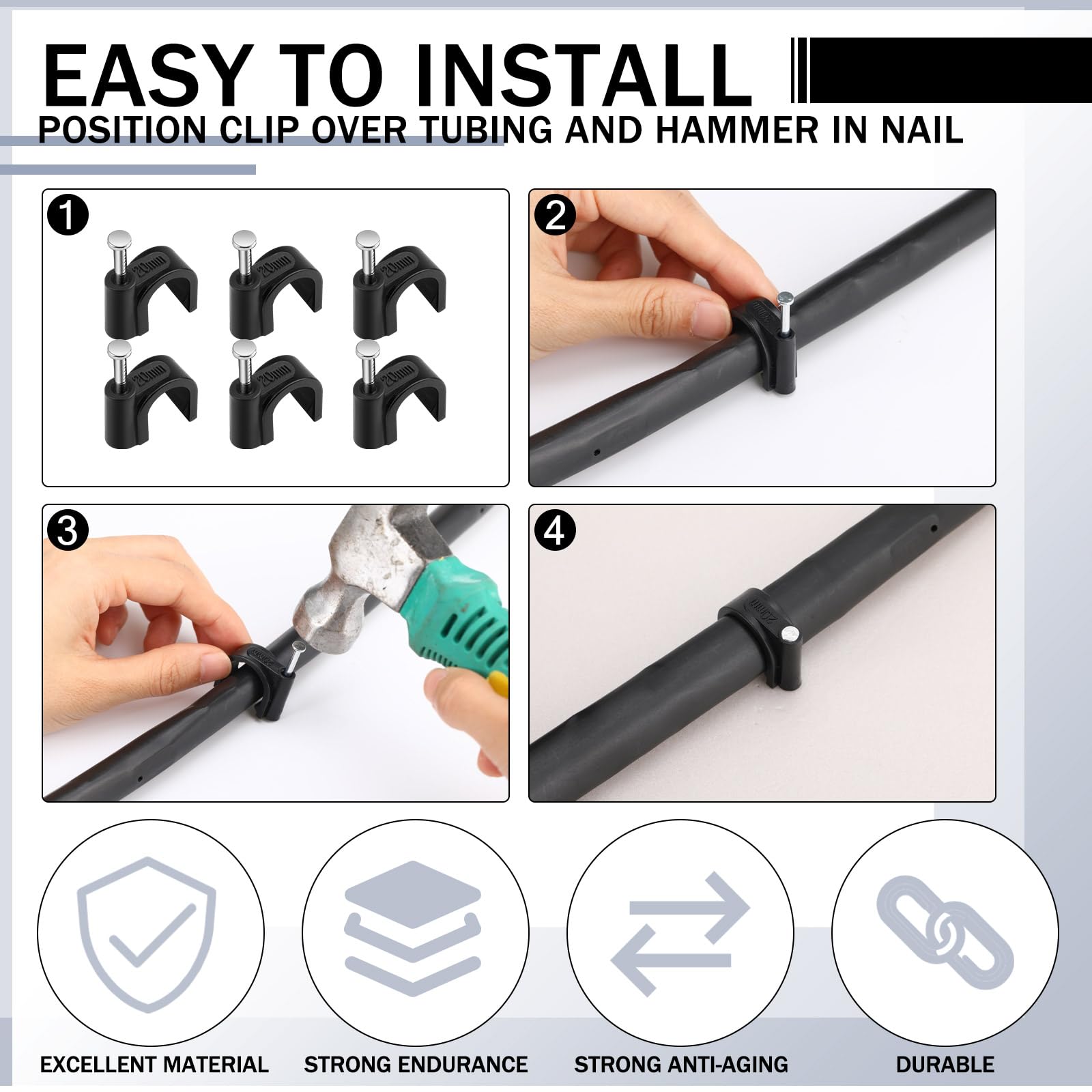 Snapklik.com : Leriton 100 Pcs Drip Irrigation 1/2