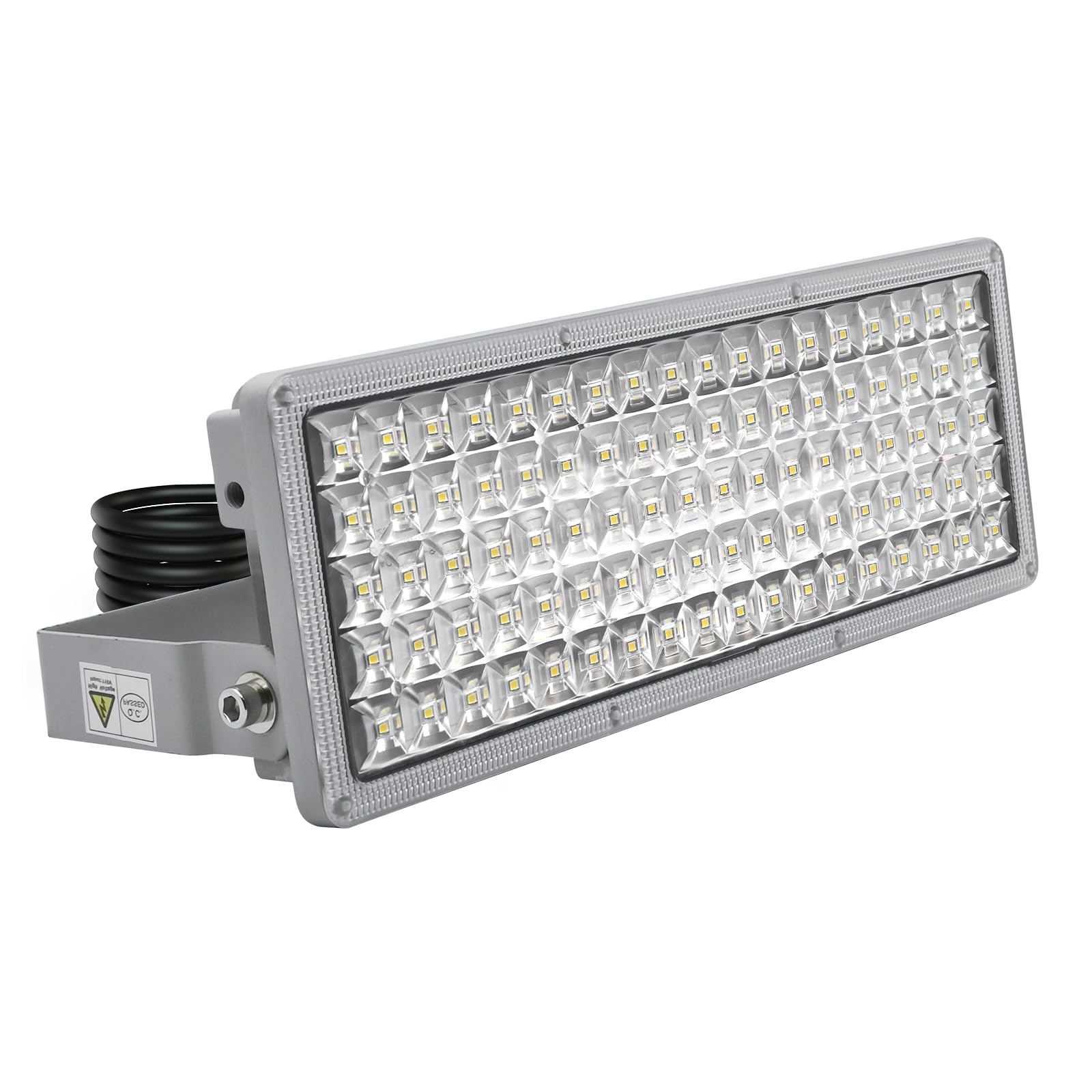 100W 14000LM LED Strahler Außen, 6500K Kaltweiß Flutlicht, Superhell Flutlichtstrahler LED, IP67 Wasserdicht Außenstrahler, Verstellbarer 180° Scheinwerfer für Garten, Garage