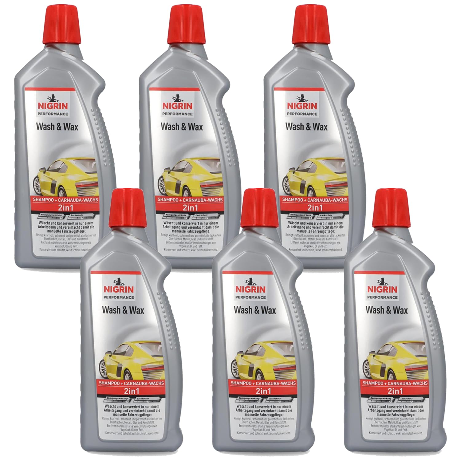6x Performance 2in1 Wasch & Wax 1L